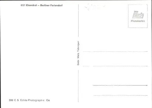 Eisenaerzt Berliner Feriendorf Kat. Siegsdorf
