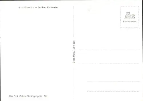 Eisenaerzt Berliner Feriendorf Kat. Siegsdorf