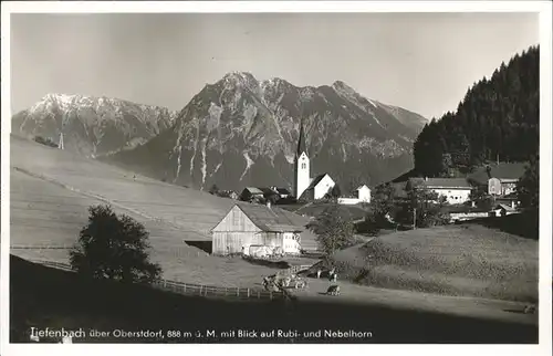 Tiefenbach Oberstdorf Rubi Nebelhorn Kuehe Kat. Oberstdorf