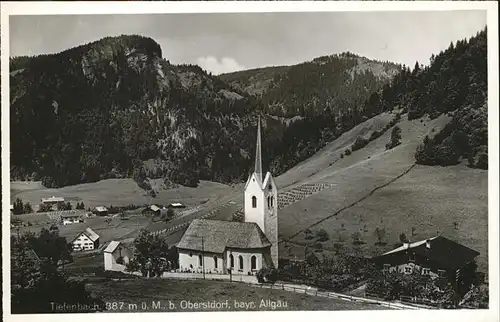 Tiefenbach Oberstdorf Kirche Kat. Oberstdorf