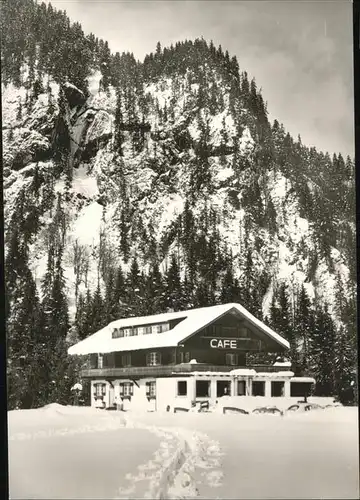 Tiefenbach Oberstdorf Alpengasthof Cafe Jaegerwinkel Kat. Oberstdorf