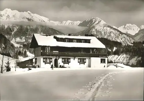 Tiefenbach Oberstdorf Alpengasthof Cafe Jaeferwinkel Kat. Oberstdorf