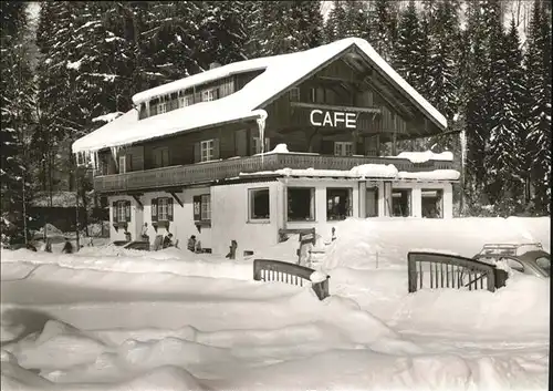 Tiefenbach Oberstdorf Alpengasthof Cafe Jaegerwinkel Kat. Oberstdorf