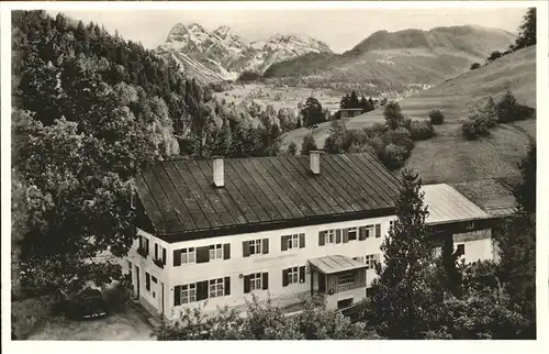 Tiefenbach Oberstdorf Gasthof Pension Alpenrose Kat. Oberstdorf