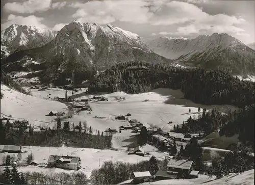 Tiefenbach Oberstdorf Luftbild Schattenberg Etschenkopf Rubihorn Kat. Oberstdorf