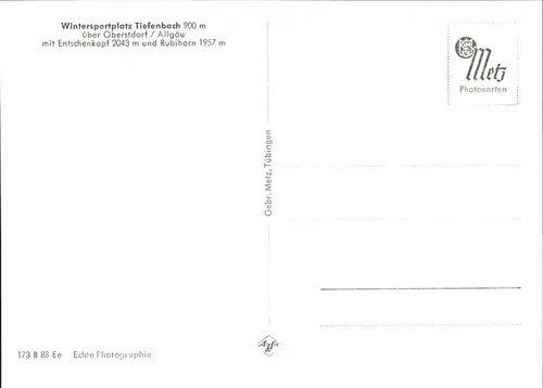 Tiefenbach Oberstdorf Panorama Kat. Oberstdorf