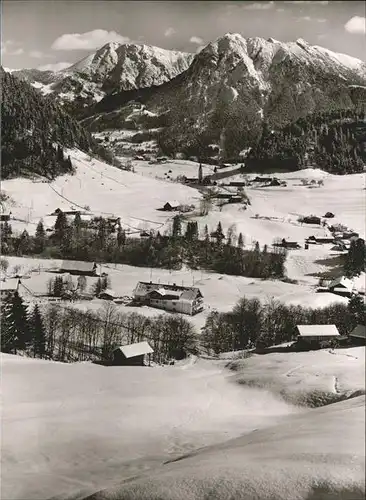 Tiefenbach Oberstdorf Panorama Rubihorn Entschenkopf Kat. Oberstdorf