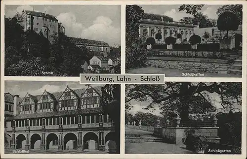 Weilburg Lahn Schloss Schlosskaffee Schlosshof Kat. Weilburg