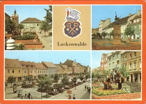Luckenwalde Stadtwappen Pelikan Ernst-Thaelmann-Str.  Kat. Luckenwalde