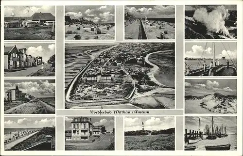 Wittduen Amrum Meer Strand Hafen Kat. Wittduen