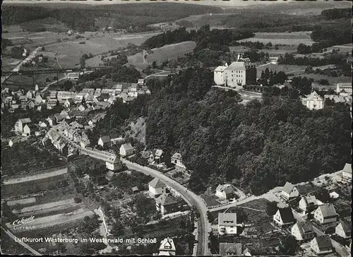 Westerburg Westerwald Luftkurort Westerburg Schloss Flugaufnahme Kat. Westerburg