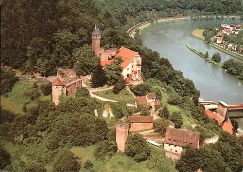 Hirschhorn Neckar Fliegeraufnahme  Kat. Hirschhorn (Neckar)