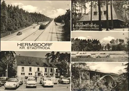 Stadtroda Autos Hermsdorfer Kreuz Mitropa Rasthof Teufelstalschenke Teufelstalbruecke Kat. Stadtroda