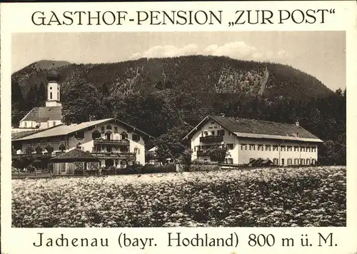 Jachenau Gasthof Pension zur Post Kat. Jachenau
