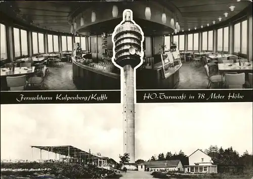 Kyffhaeuser Fernsehturm Kulpenberg Turmcafe Kat. Bad Frankenhausen