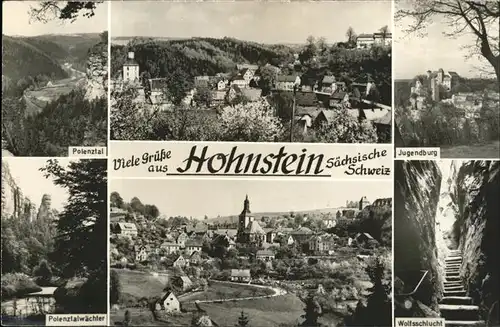 Hohnstein Jugendburg Wolfsschlucht Kat. Hohnstein