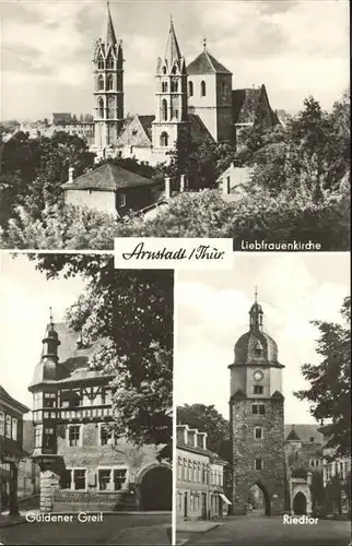 Arnstadt Ilm Liebfrauenkirche, Gueldener Greif / Arnstadt /Ilm-Kreis LKR