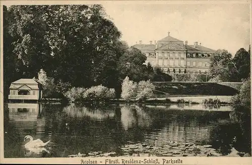 Bad Arolsen Fuerstl. Residenz Schloss Parkseite Kat. Bad Arolsen