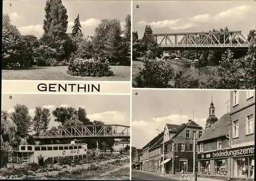 Genthin Bahnhof 3 Plauer Kanal Ernst-Thaelmann-Str. Kat. Genthin