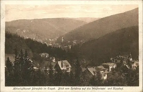 Baerenfels Erzgebirge Weisseritztal Kat. Altenberg