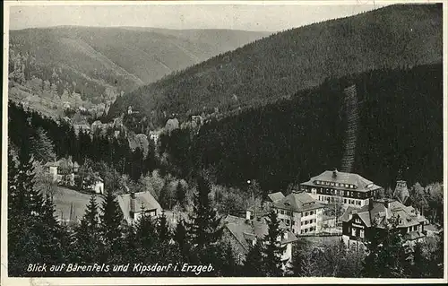 Baerenfels Erzgebirge Kipsdorf Panorama Kat. Altenberg