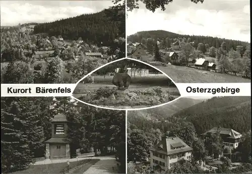 Baerenfels Erzgebirge Glockenturm Ferienheime Kat. Altenberg