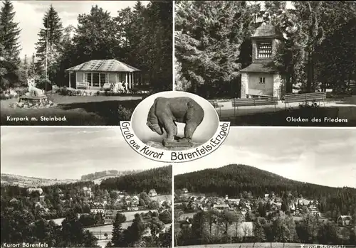 Baerenfels Erzgebirge Kurpark Glocken des Friedens Kat. Altenberg