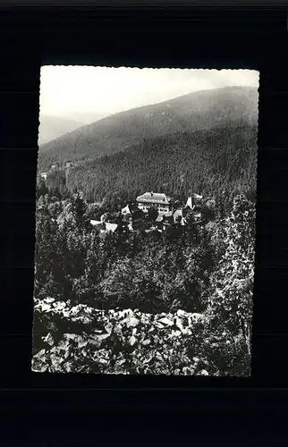 Baerenfels Erzgebirge Blick vom Spitzberg Kat. Altenberg