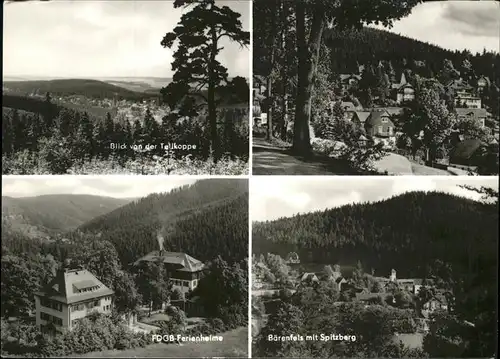 Baerenfels Erzgebirge Tellkoppe Spitzberg Kat. Altenberg