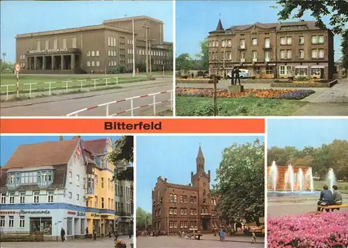 Bitterfeld Kulturpalast Wilhelm Pieck Rathaus gruene Lunge Kat. Bitterfeld