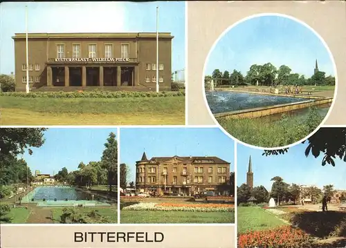 Bitterfeld Kulturopalast Hotel Central Gruene Lunge Kat. Bitterfeld