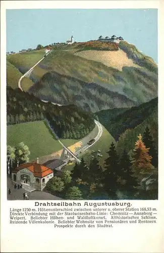 Augustusburg Drahtseilbahn Kat. Augustusburg