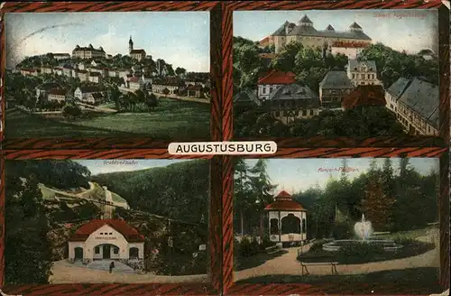 Augustusburg Drahtseilbahn Schloss Konzert-Pavillon Kat. Augustusburg