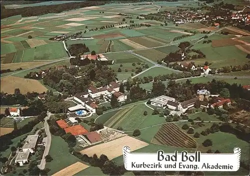 Bad Boll Luftbild Ev. Akademie Kat. Boll