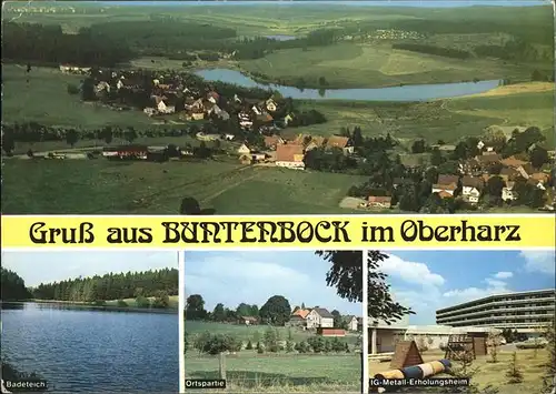 Buntenbock Badeteich IG-Metall-Erholungsheim Kat. Clausthal-Zellerfeld