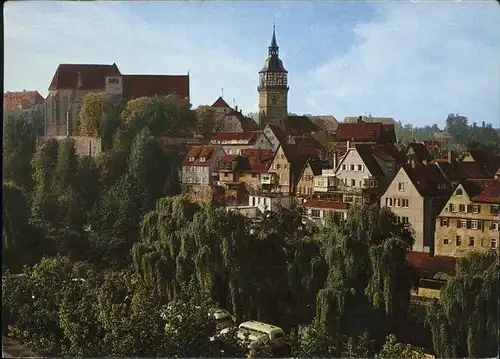 Backnang Stiftskirche Stadt-Turm Kat. Backnang