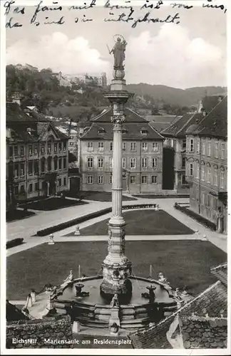 Eichstaett Oberbayern Mariensaeule Residenzplatz Brunnen / Eichstaett /Eichstaett LKR