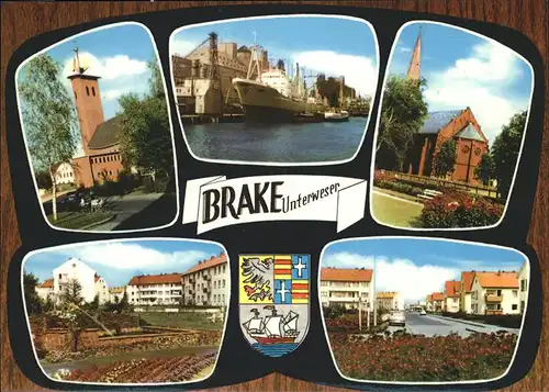Brake Wappen Schiff Autos Kat. Brake (Unterweser)