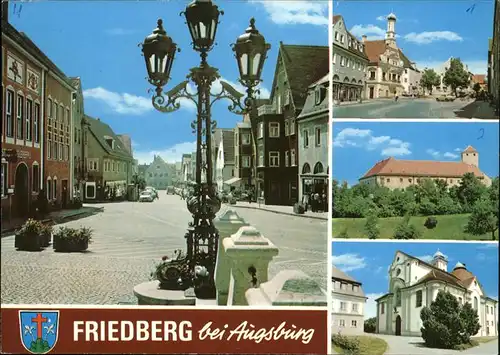 Friedberg Bayern Fayencen Uhrmacher Schloss Wappen Kat. Friedberg