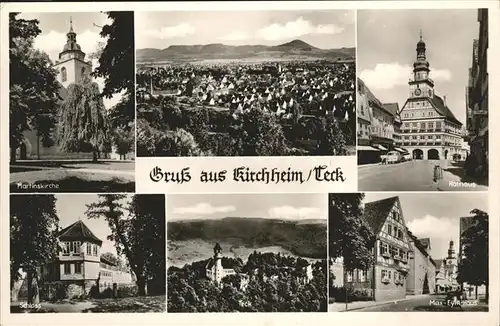 Kirchheim Teck Martinskirche Rathaus Schloss Teck Kat. Kirchheim unter Teck