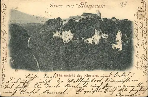 Mariastein Tirol Thalansicht Kloster Kat. Mariastein