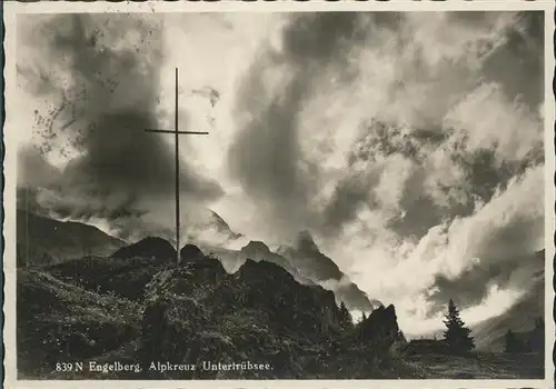 Engelberg OW Alpkreuz Untertruebsee Kat. Engelberg