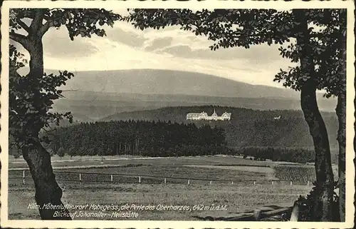 Hohegeiss Johanniter Heilstaette Kat. Braunlage