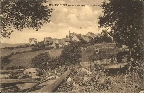 Hohegeiss Villenviertel Kat. Braunlage