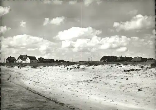 Amrum Strand Leuchtturm Kat. Nebel