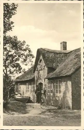 Amrum altes Friesenhaus Kat. Nebel