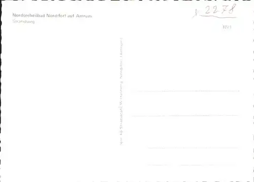 Norddorf Amrum Strandweg Kat. Norddorf