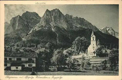 Obergrainau Alpspitze Zugspitze Kat. Grainau