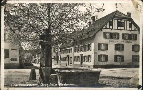 Schopfheim Gasthaus zum Roessle Brunnen Kat. Schopfheim