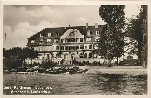 Reichenau Bodensee Strandhotel Loechnerhaus Kat. Reichenau